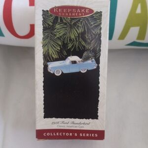 Hallmark 1956 Ford Thunderbird Christmas Tree 3rd In  Series Keepsake  Ornament
